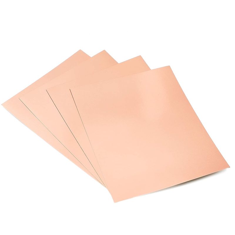 Metallic Cardboard Sheets in Rose Gold Foil for Arts and Craft Supplies (Letter Size, 50-Pack)