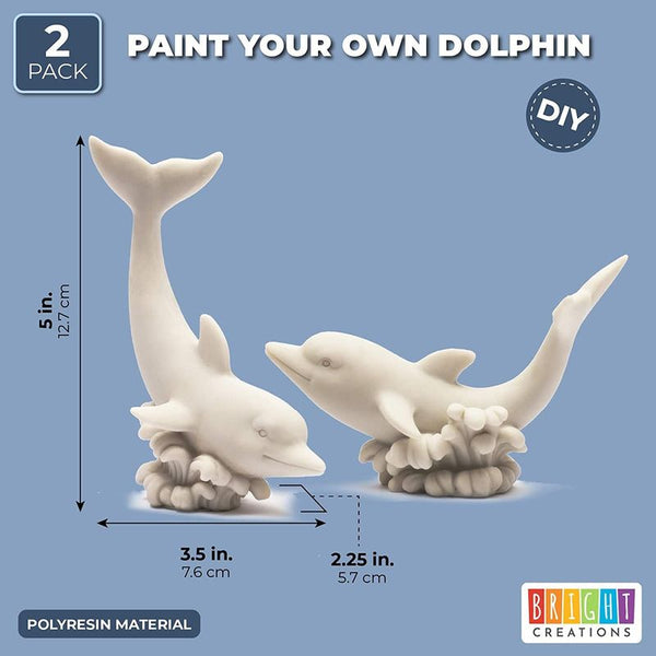 Paint Your Own Dolphin (2 Pack) BrightCreationsOfficial