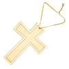 Bright Creations Unfinished Wood Cross with Gold Rope for DIY Projects (12 Pack)