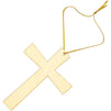 Unfinished Wood Cutouts for Decorating, Wooden Cross Ornaments (12 Pack)