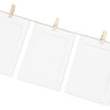 Bright Creations DIY Hanging Photo Display Set (4.4 x 6 in, White, 70 Pieces)