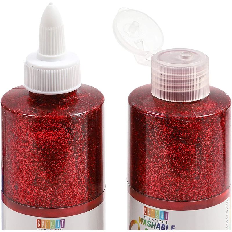 Washable Glitter Glue, 8 oz., Blue - RPC146030, Rock Paint / Handy Art