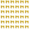 Gold Organza Bow Twist Ties for Favors and Treat Bags (1.5 Inches, 36 Pack)