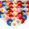 Bright Creations Artificial Silk Daisy Flowers Head for Crafts in 6 Colors (1.6 in, 100-Pack)