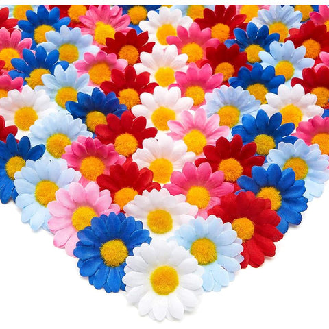 Bright Creations Artificial Silk Daisy Flowers Head for Crafts in 6 Co –  BrightCreationsOfficial