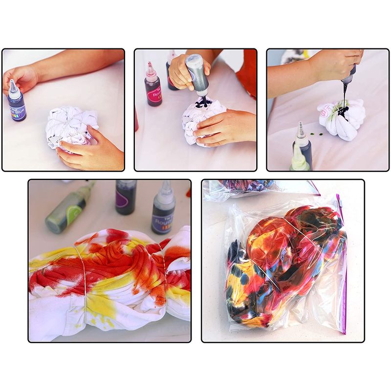 Tie Dye Kit with 26 Colors, Aprons, and Gloves, Tie Dye for DIY Fabric Crafts
