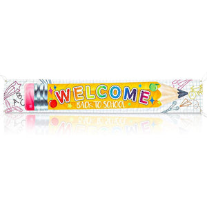 Welcome Back Banner for the First Day of School, Classroom Decor (10 x 1.5 Feet)