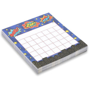 Comic Book Hero Behavior Incentive Charts for Home and School (6 x 5.25 in, 60 Cards)