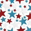 Foam Star Glitter Stickers for 4th of July, Arts and Crafts Supplies (3 Colors, 100 Pack)