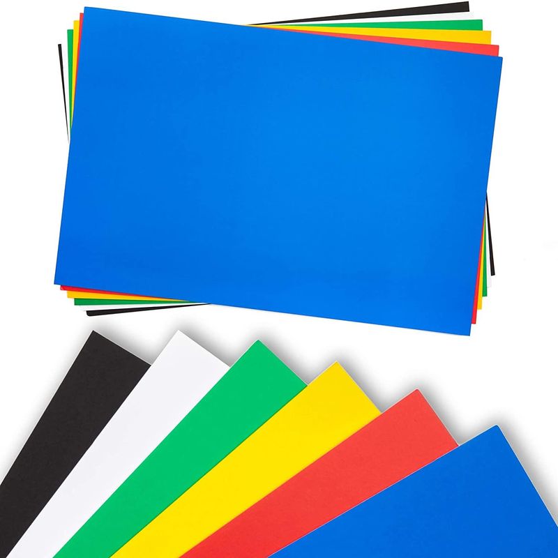 Foam Boards for Signs, Craft Poster Board in 6 Colors (20 x 30 Inches, 12-Pack)