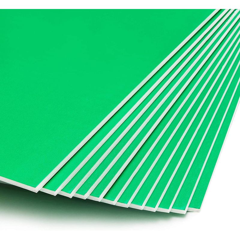 Green Foam Boards for Signs, Craft Poster Boards (20 x 30 Inches, 12-Pack)