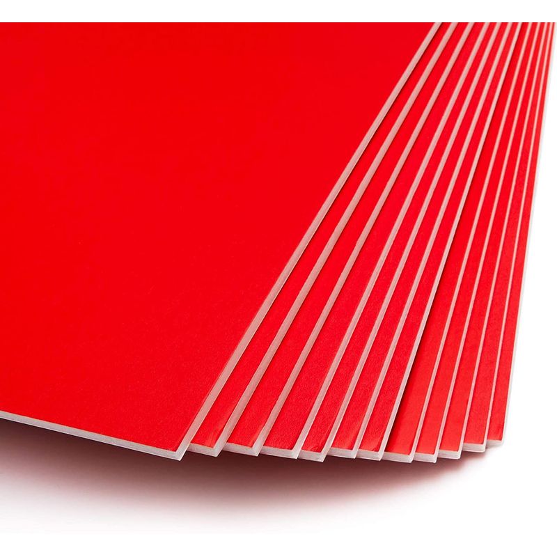 Red Foam Boards for Signs, Craft Poster Boards (20 x 30 Inches, 12-Pack)