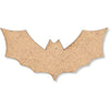 Halloween Wooden Cutouts for Crafts, Bat, Coffin, Ghost, and Tombstone (24 Pack)