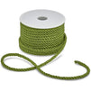 Olive Green Nylon Twisted Cord Trim Rope for Crafts (36 Yards, 2