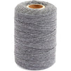 Cotton Twine String for Crafts, Grey Jute Thread (2 mm, 218 Yards, 656 Ft)