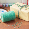 Cotton Twine String for Crafts, Green Jute Twine (2mm, 218 Yards, 656 Ft)