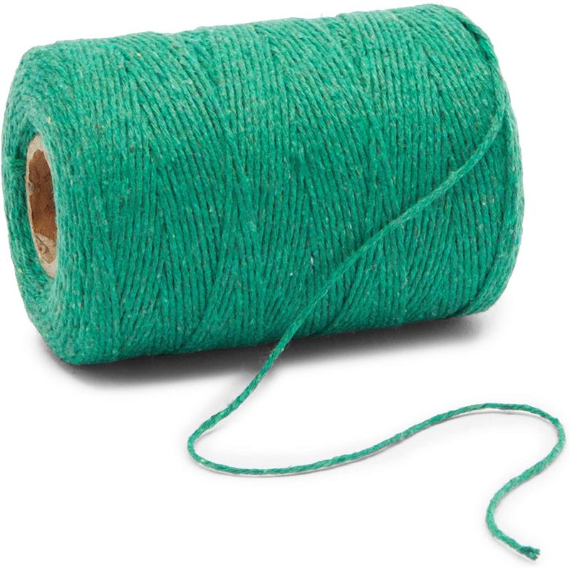 Cotton Twine String for Crafts, Green Jute Twine (2mm, 218 Yards, 656 –  BrightCreationsOfficial