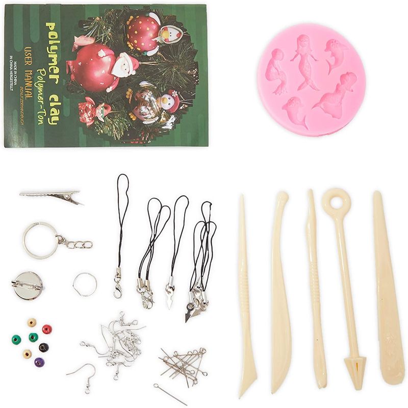 Bright Creations 79 Piece Polymer Clay Starter Kit, Oven Bake India