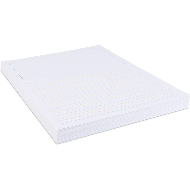 Lined Handwriting Paper Sheets, Story Telling Pages for Kids (8.5 x 11 In, 150 Pack)