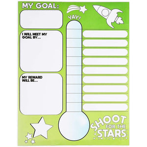 Goal Thermometer Trackers for Classrooms, 6 Pack (17 x 22 In)