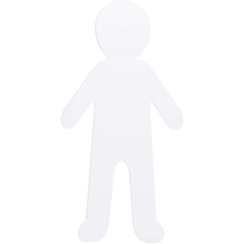 Bright Creations Large Paper People Cutouts for Diversity Crafts, Self Portraits (17.5 x 35 in, 24 Pack)