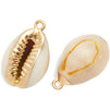 Dangle Charms for DIY Jewelry Making, Cowrie Sea Shell (0.7-0.8 In, 12 Pack)