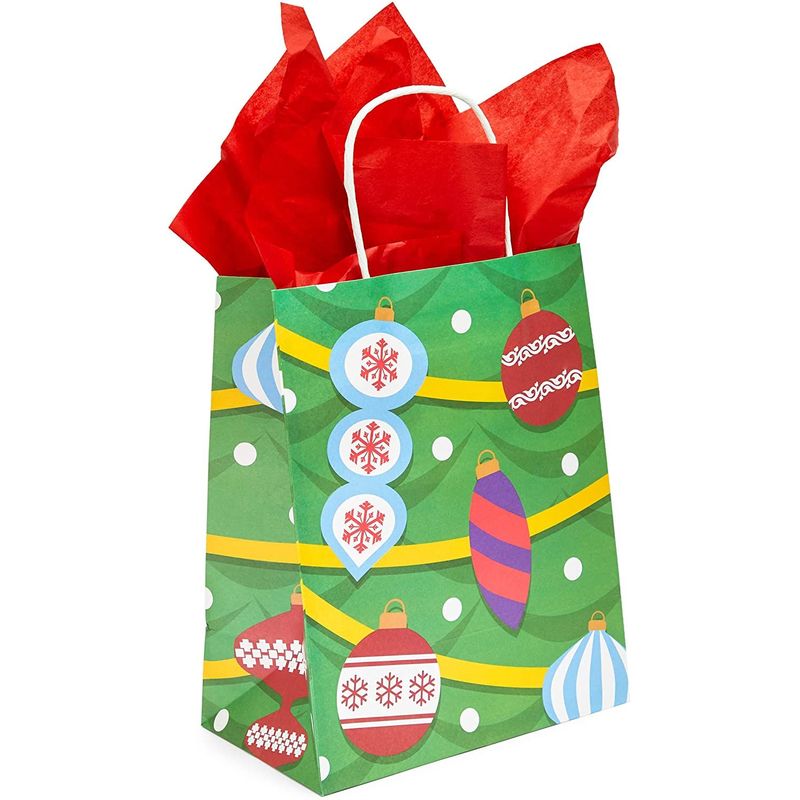 Holiday Gift Wrap Bags with Tissue Paper for Christmas (8 x 10 x 4.7 i –  BrightCreationsOfficial