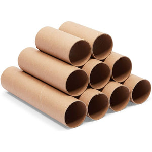 Brown Cardboard Tubes for Crafts, DIY Craft Paper Roll (3 Sizes, 36 Pack)
