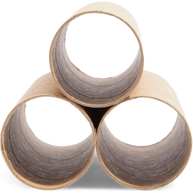 Bright Creations Brown Cardboard Tubes for Crafts, DIY Craft Paper Roll (1.75 x 10 in, 12 PK)