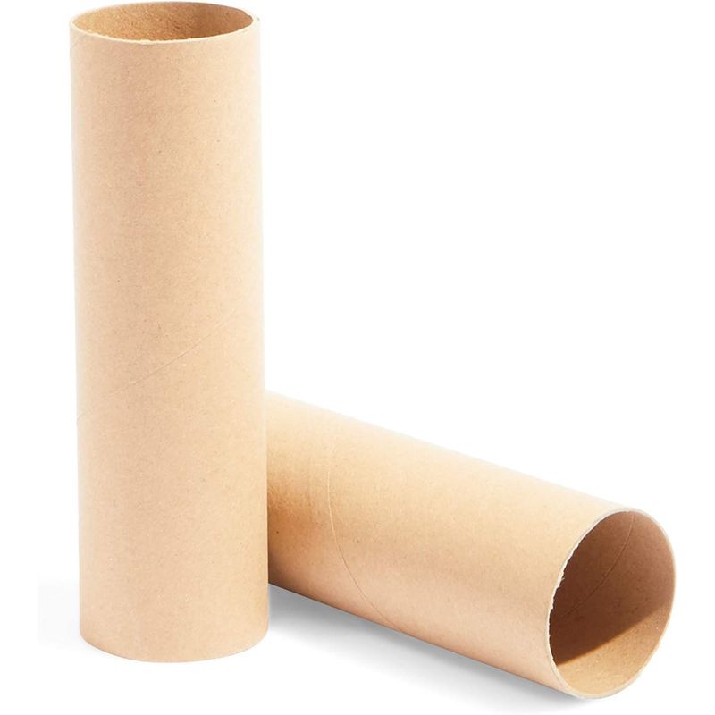 24-Pack Cardboard Craft Roll Paper Tubes, Brown, 1.8 x 10 Inches