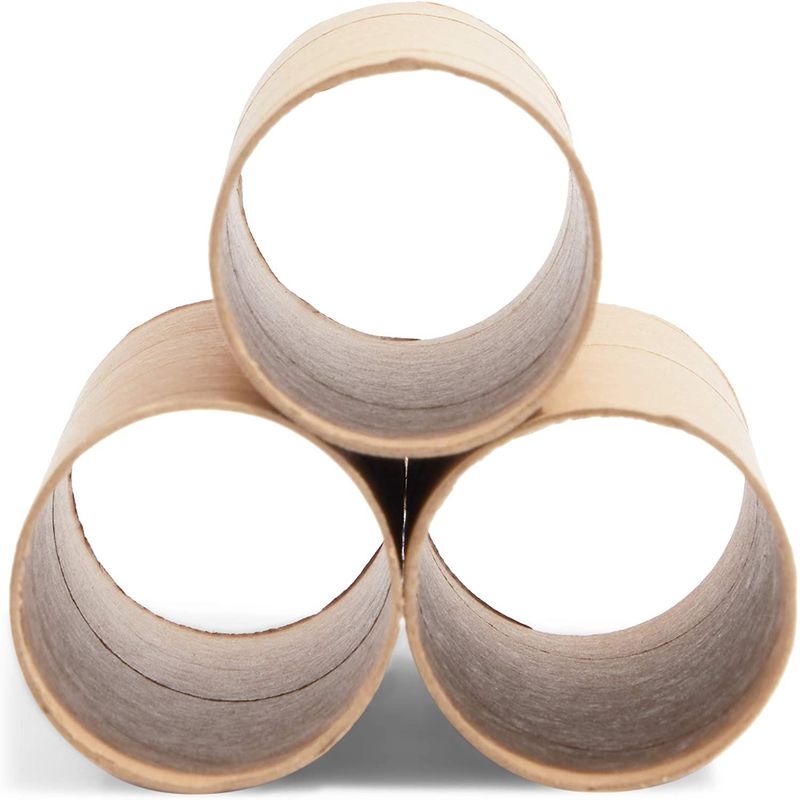 Brown Cardboard Tubes for Crafts (1.6 x 5.9 in, 36 Pack)
