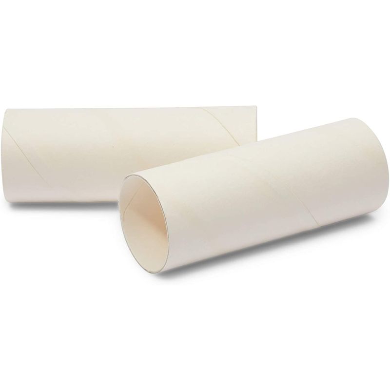 36 Pack White Cardboard Tubes for Crafts, DIY Crafting Paper Rolls