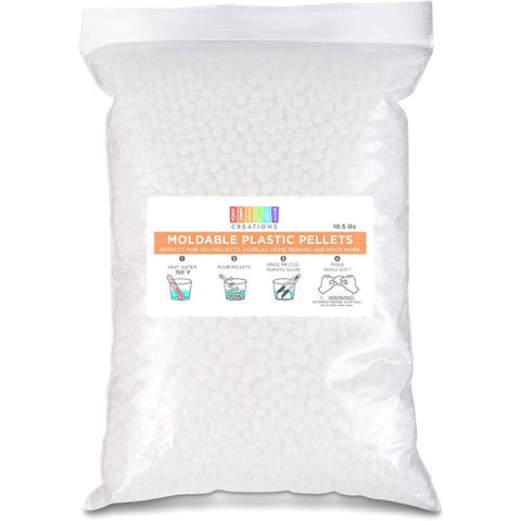 Sintron Moldable Plastic Clay - 8 oz Thermoplastic Beads, Plastic Pellets,  Moldable Pellets, Polymorph Pellets (White) for DIY Modeling, Making  Creative Activity 8OZ White