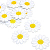 Daisy Iron On Patches, Flower for Embroidery, Sewing (1.8 x 1.8 in, 12 Pack)