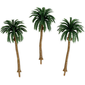 28 Pcs Miniature Trees Diorama Supplies Mini Palm Trees Model Scenery  Supplies Garden Accessories with 1.4 Ounce Faux Green Moss Decor for DIY