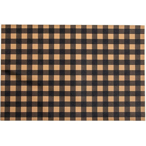 Plaid Faux Leather Sheets for Earring Making and Crafts, Canvas Backed (8 x 12 in, 12 Pieces)
