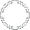Round Metal Floral Wire Wreath Frame for Christmas (16 Inches, 6 Pack)