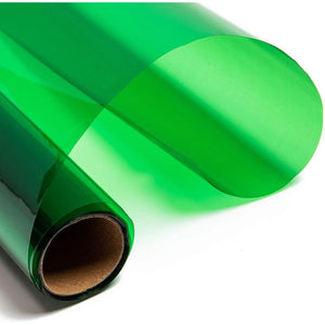 Clear Green Cellophane Gift Wrapping (17 in x 10 Feet, 4 Pack)