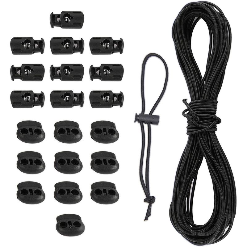 Cord Locks Kit, Single and Double Holes for Drawstrings, Toggle Stoppe –  BrightCreationsOfficial
