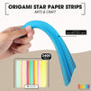 Origami Star Paper Strips, Double Sided, 15 Colors (2400 Sheets)