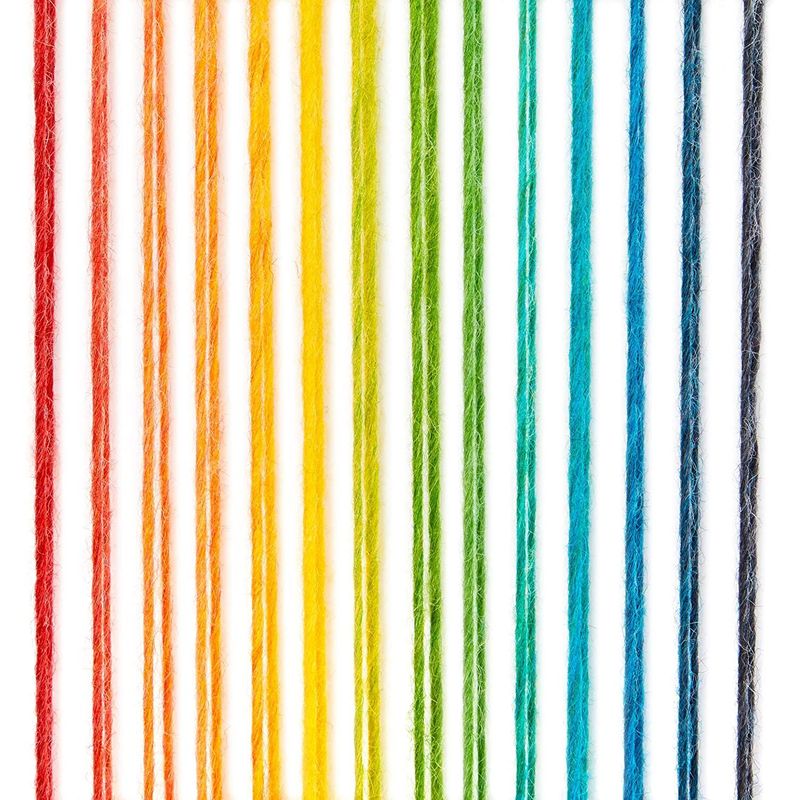 Soft Acrylic Yarn for Crocheting in Rainbow Colors (3 196-Yard Skeins)