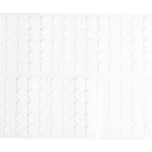 Touch Fastener Dot Stickers with Self Adhesive (0.8 Inches, White, 1000 Pieces)