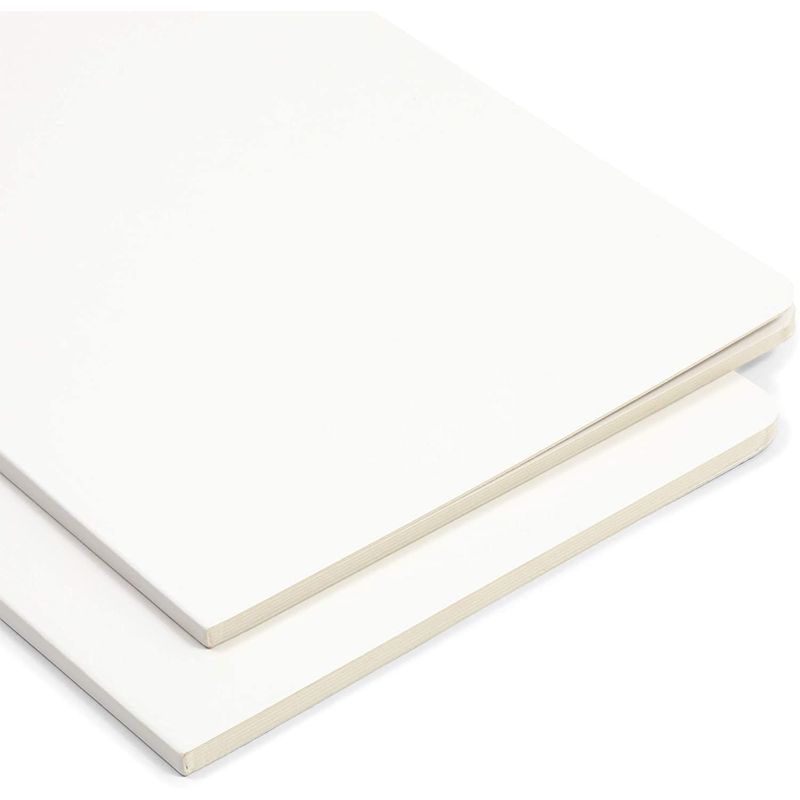 Blank Board Book for Kids, Hardcover (White, 8 x 11 In, 2 Pack)