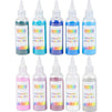 Bright Creations Colored Sand Bottles for Arts and Crafts, Cool Colors (0.33 lb, 10 Pack)