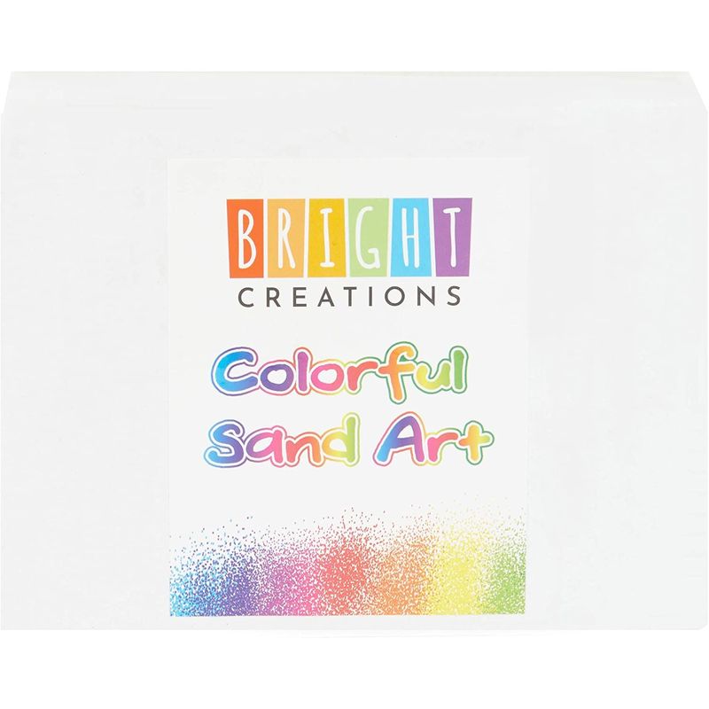 Bright Creations Colored Sand Bottles for Arts and Crafts, Cool Colors (0.33 lb, 10 Pack)