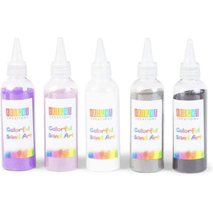 Bright Creations Colored Sand Bottles, Rainbow Colors (0.33 lb, 10 Pack)
