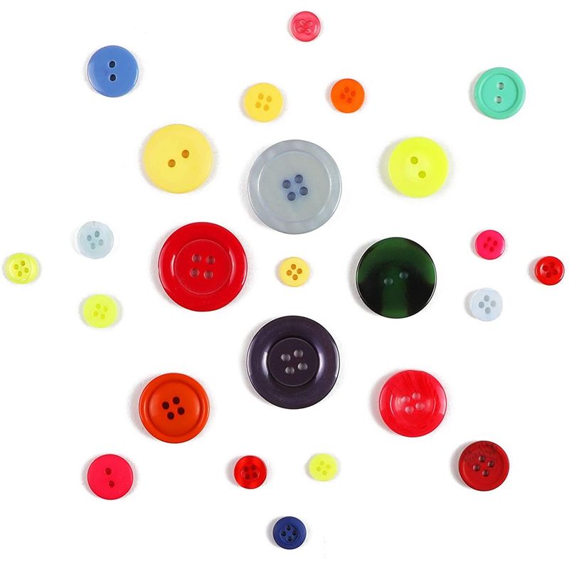Sew-On Plastic Snap Button Kit, Crafts, Sewing Supplies (15 Colors