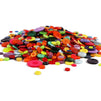 Flatback Craft Buttons Bulk Pack, 4 Holes, Bright Colors for Sewing (800 Pieces)