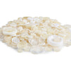 White Buttons for Crafts Bulk, 2 and 4 Holes for Sewing Supplies (700 Pack)