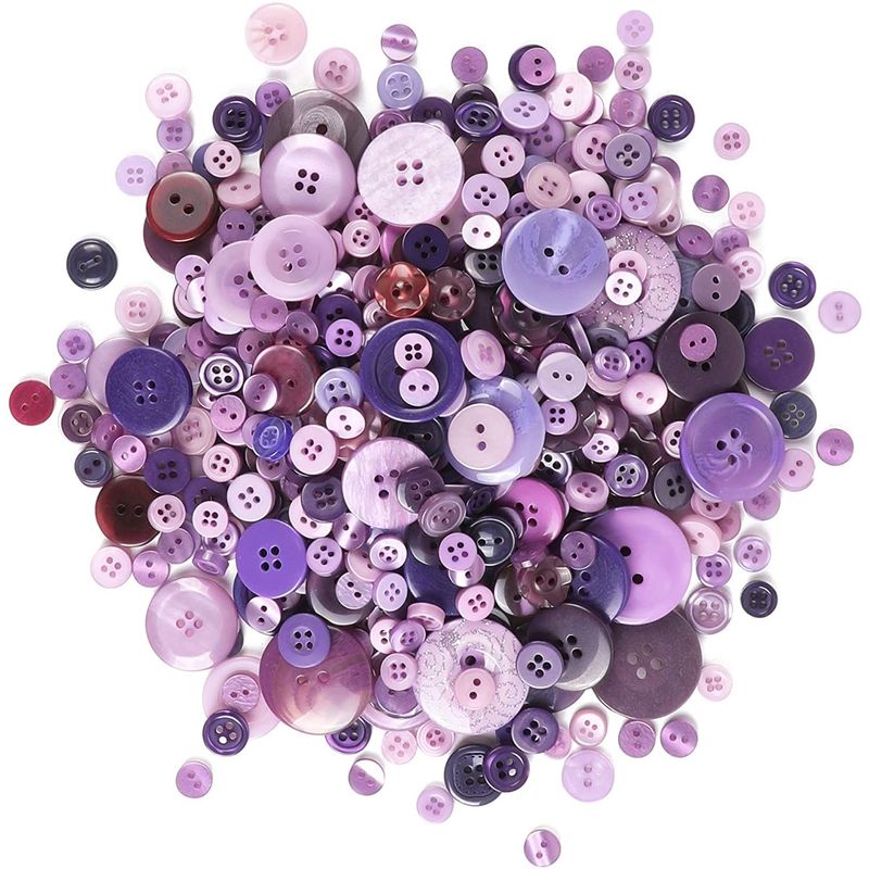 Clear Resin Buttons with 2 Holes for DIY Crafts, Sewing Supplies (10mm,  1000 Pieces)